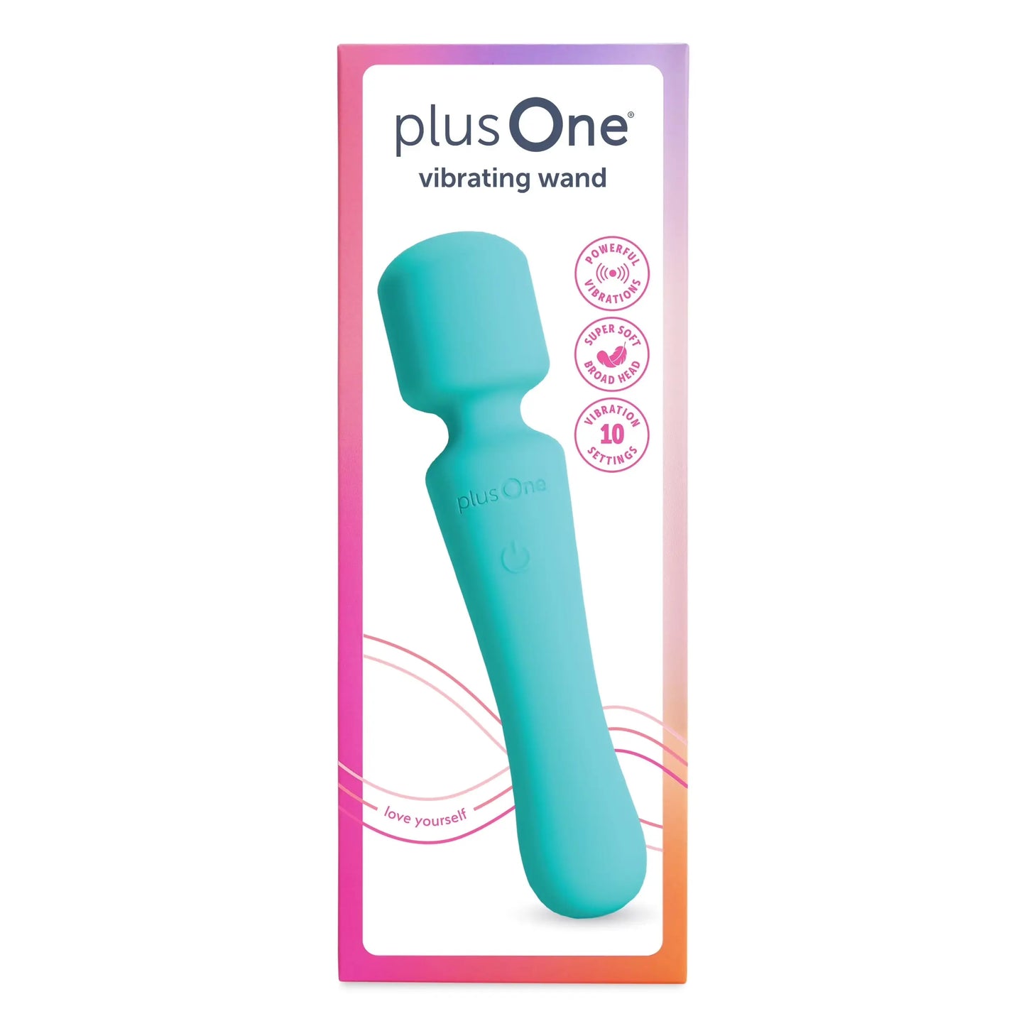 Vibrating Soft Touch Wand, 10 Vibration Settings, Waterproof