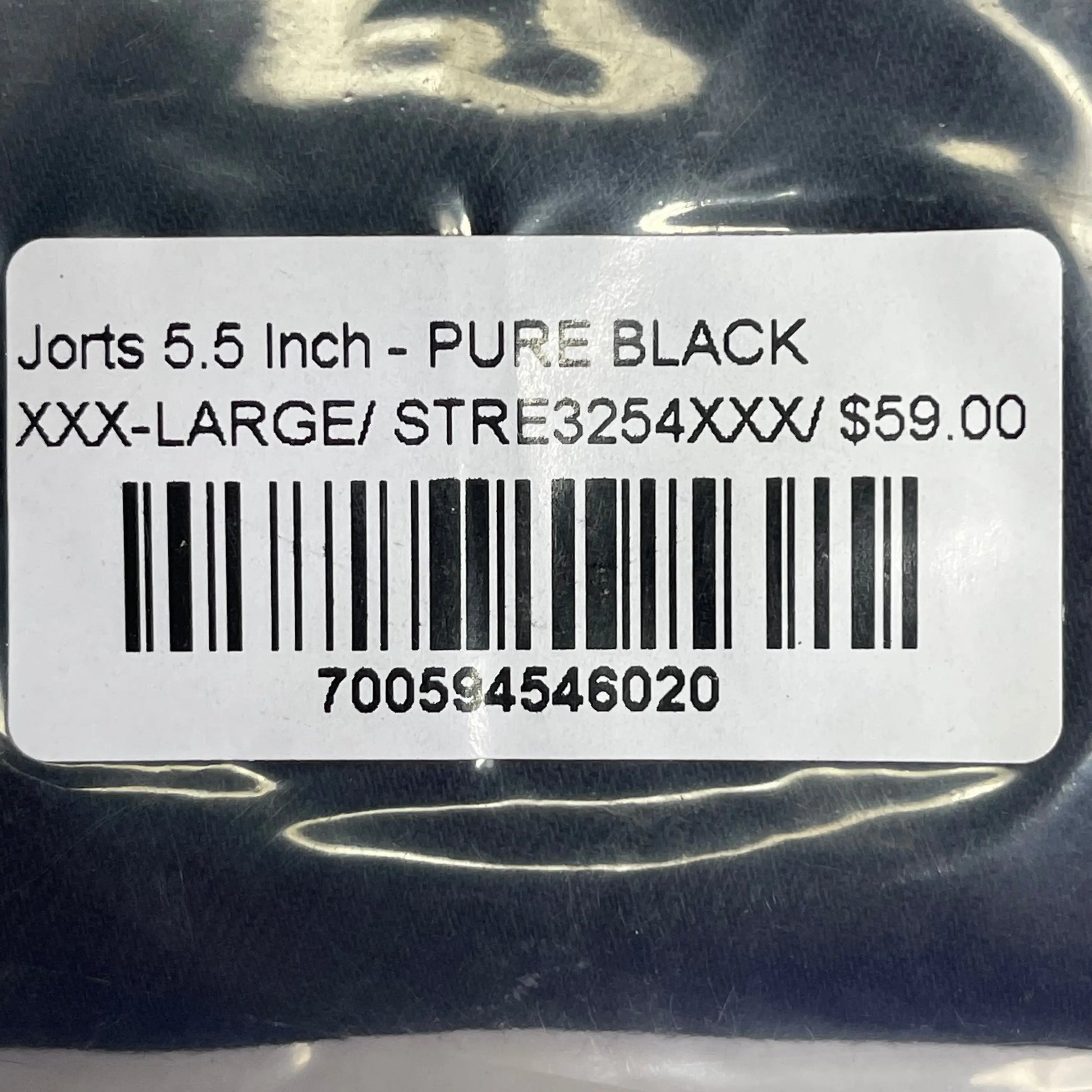 HANDUP APPAREL Jorts 5.5" XXXL Men's Pure Black STRE3254XXX PayWut