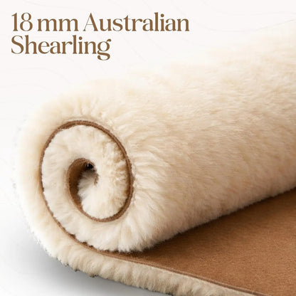 Women'S Genuine Australian Sheepskin Slippers, 18Mm Wool Pile, Memory Foam, Durable Anti-Slip EVA Sole