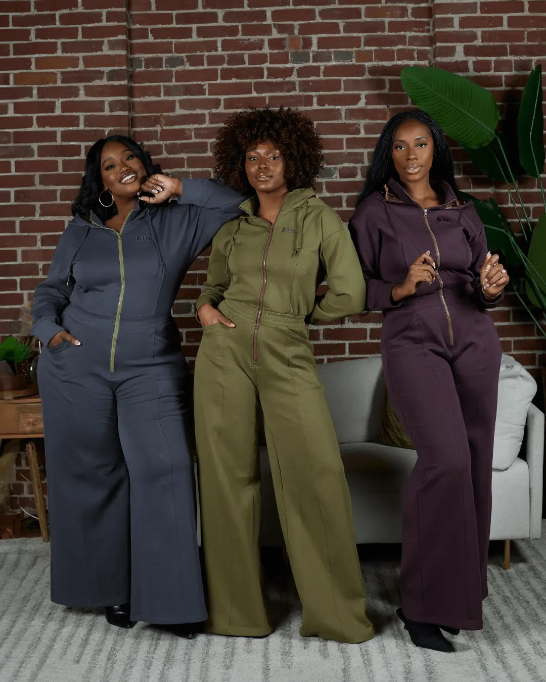 Green Satin Lined Jumpsuit KINApparel