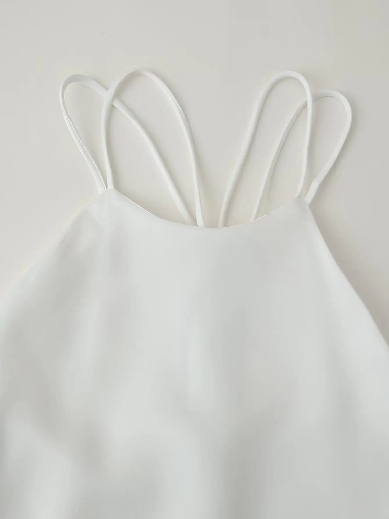 Women Clothing Products Back Decorative Satin Sling Dress Wanita Store