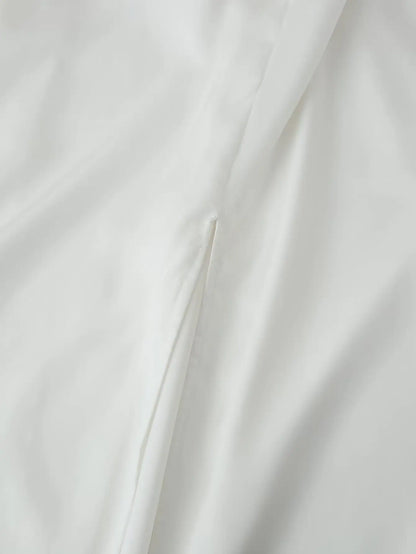 Women Clothing Products Back Decorative Satin Sling Dress Wanita Store