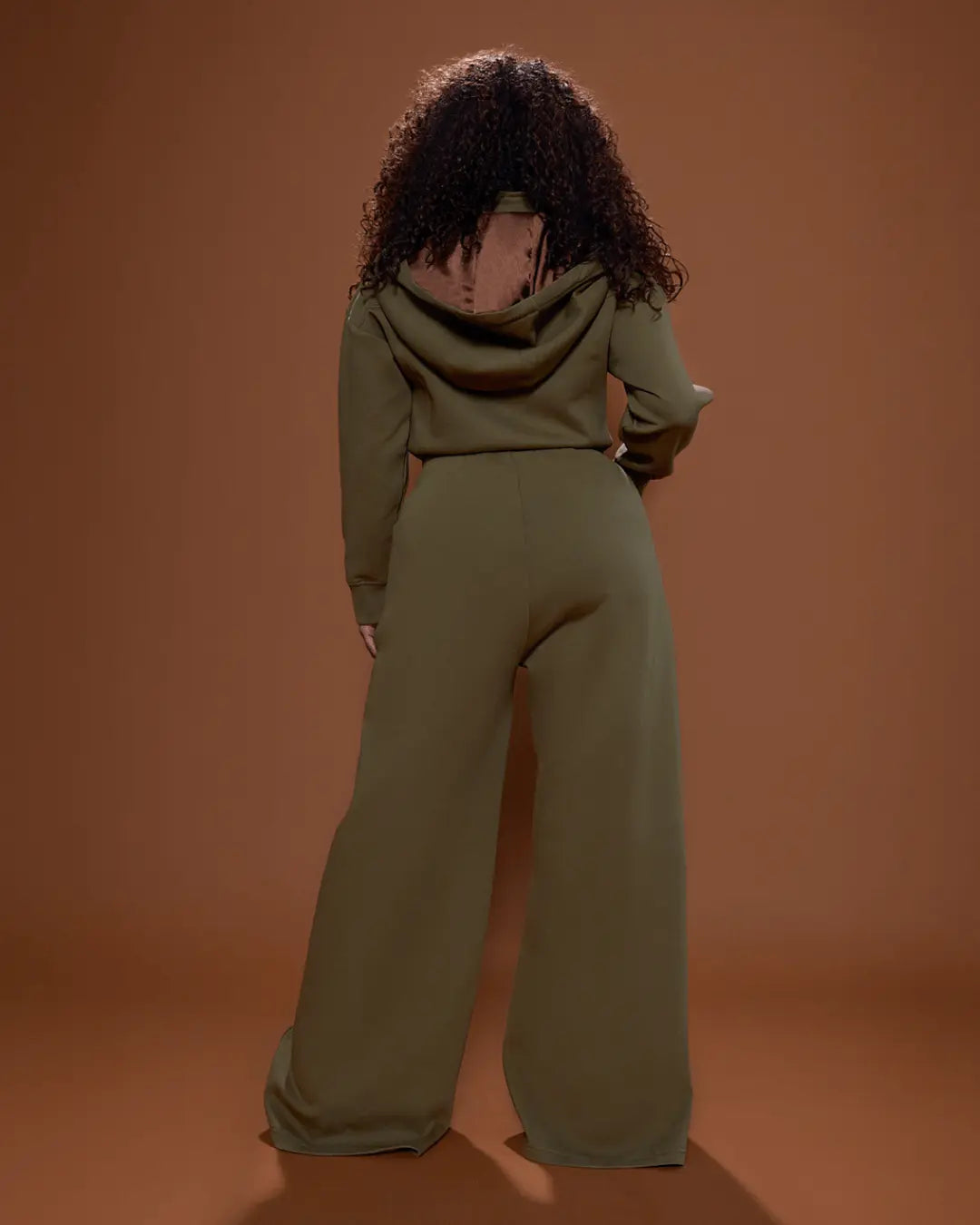 Green Satin Lined Jumpsuit KINApparel