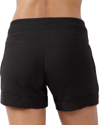 Womens Soft Sweat Shorts High Waisted Drawstring Lounge Shorts with Pockets