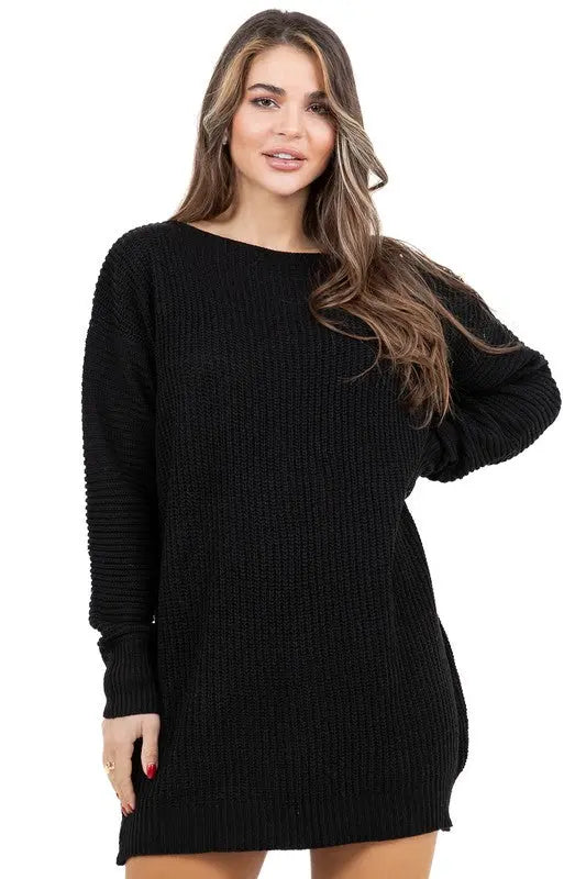 WOMEN FASHION SWEATER DRESS BY CLAUDE
