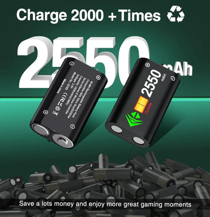 Dual Xbox Controller Charger with 2×5520Mwh Battery Packs for Xbox Series X|S/One/Elite