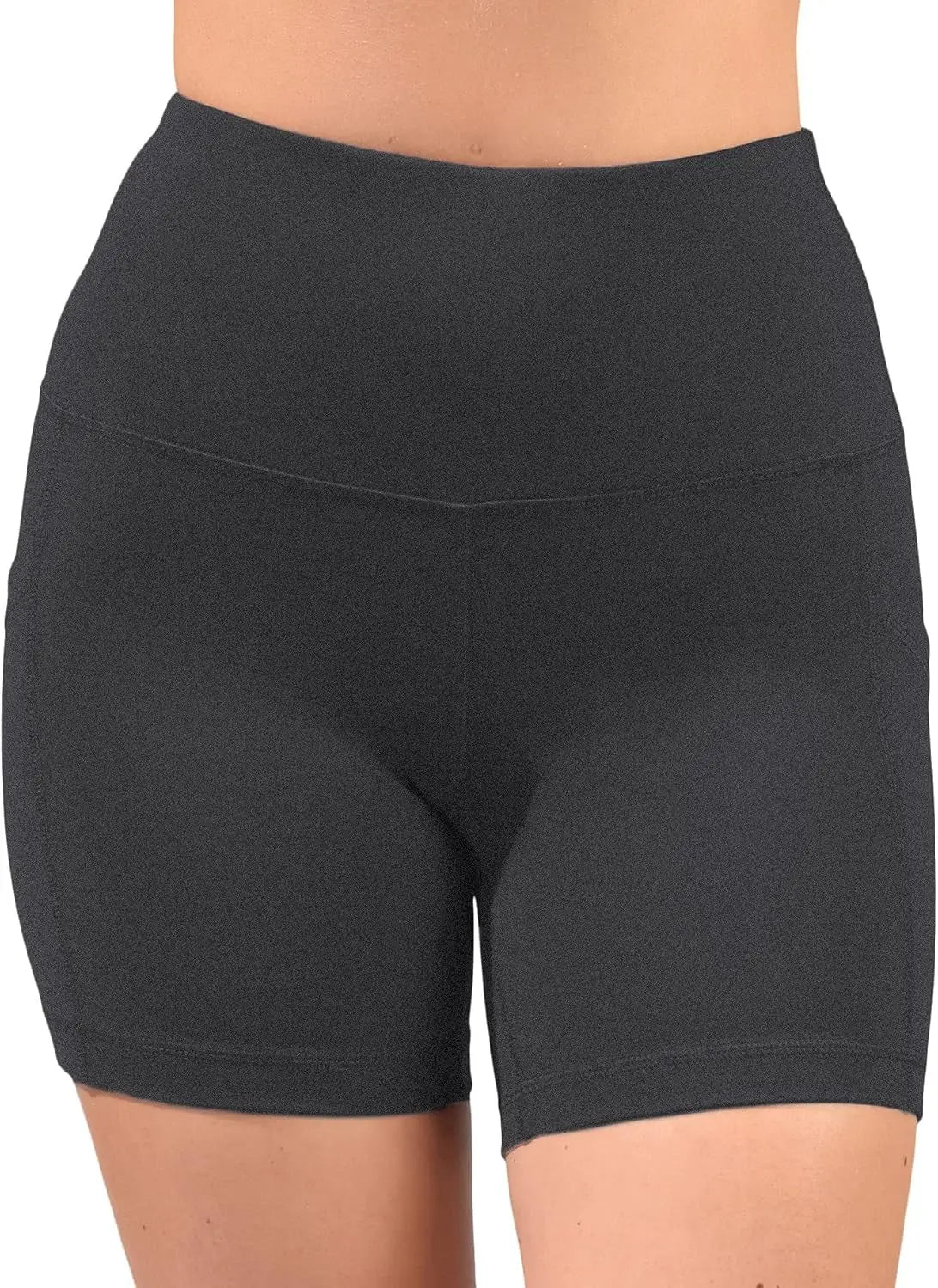 Womens High Waisted Biker Shorts with Side Pockets Workout Shorts 5”, 7”, 9”