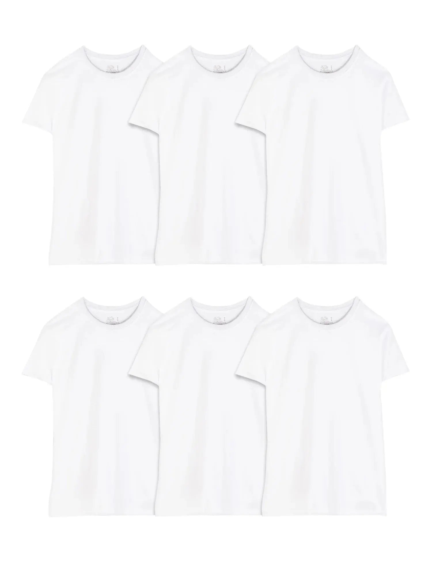 Men'S Crew Neck T-Shirt Undershirts, White Multipacks, Also Available in Big & Tall