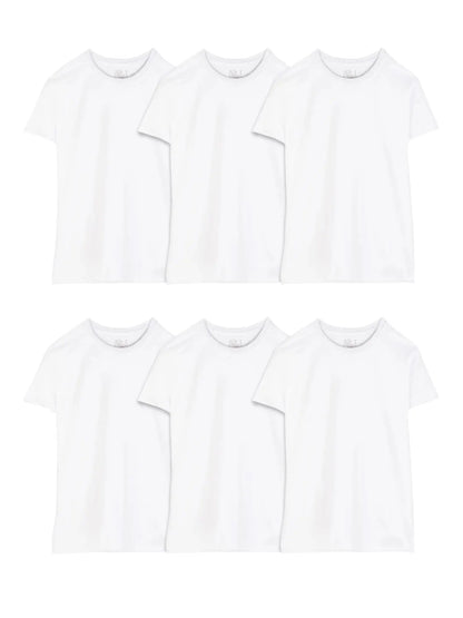 Men'S Crew Neck T-Shirt Undershirts, White Multipacks, Also Available in Big & Tall