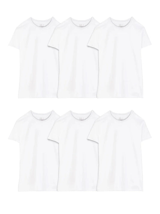 Men'S Crew Neck T-Shirt Undershirts, White Multipacks, Also Available in Big & Tall