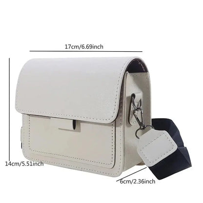 Classic Designer PU Leather Crossbody Bag for Women Travel Handle Handbag Fashion Shoulder Messenger Bag Ladies Small Flap Bag