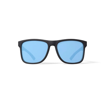 Men'S Rx'Able Sport Polarized Sunglasses, HSM3007P Peak, Matte Black/Blue, 56-17-135, with Case