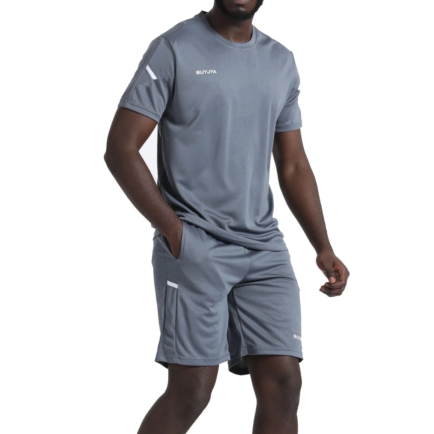 3Pack Men'S Workout Set Gym Clothes Active Shorts Shirt Set for Running Basketball Football and Daily Life,Size S-3XL