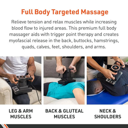Therapeutic Variable Speed Professional Vibrating Massager for Pain & Aching Muscle Relief – High-Powered, Effective, Chiropractic Myofascial Release Tool & Trigger Point Therapy