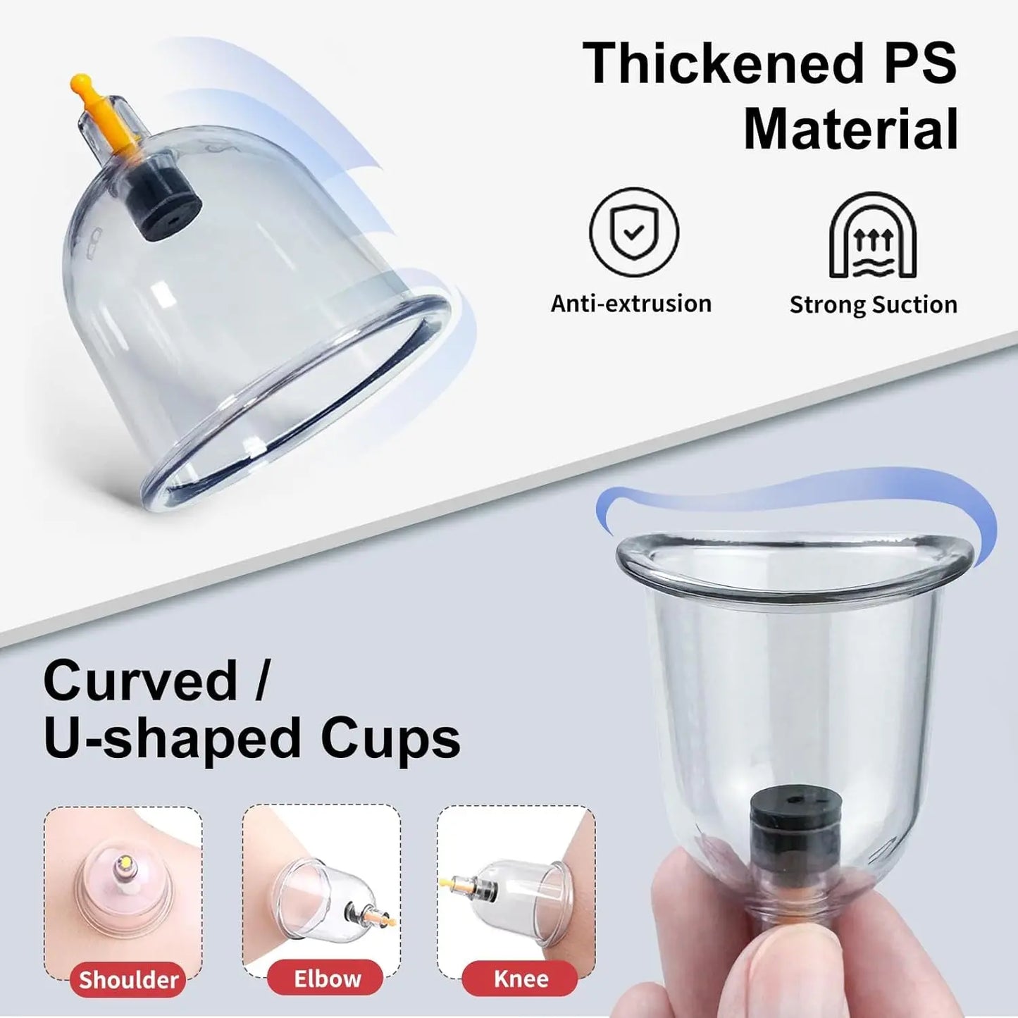 Cupping Set, 32 Cups Cupping Kit for Massage Therapy, Professional Chinese Therapy Set for Back Massage, Pain Relief
