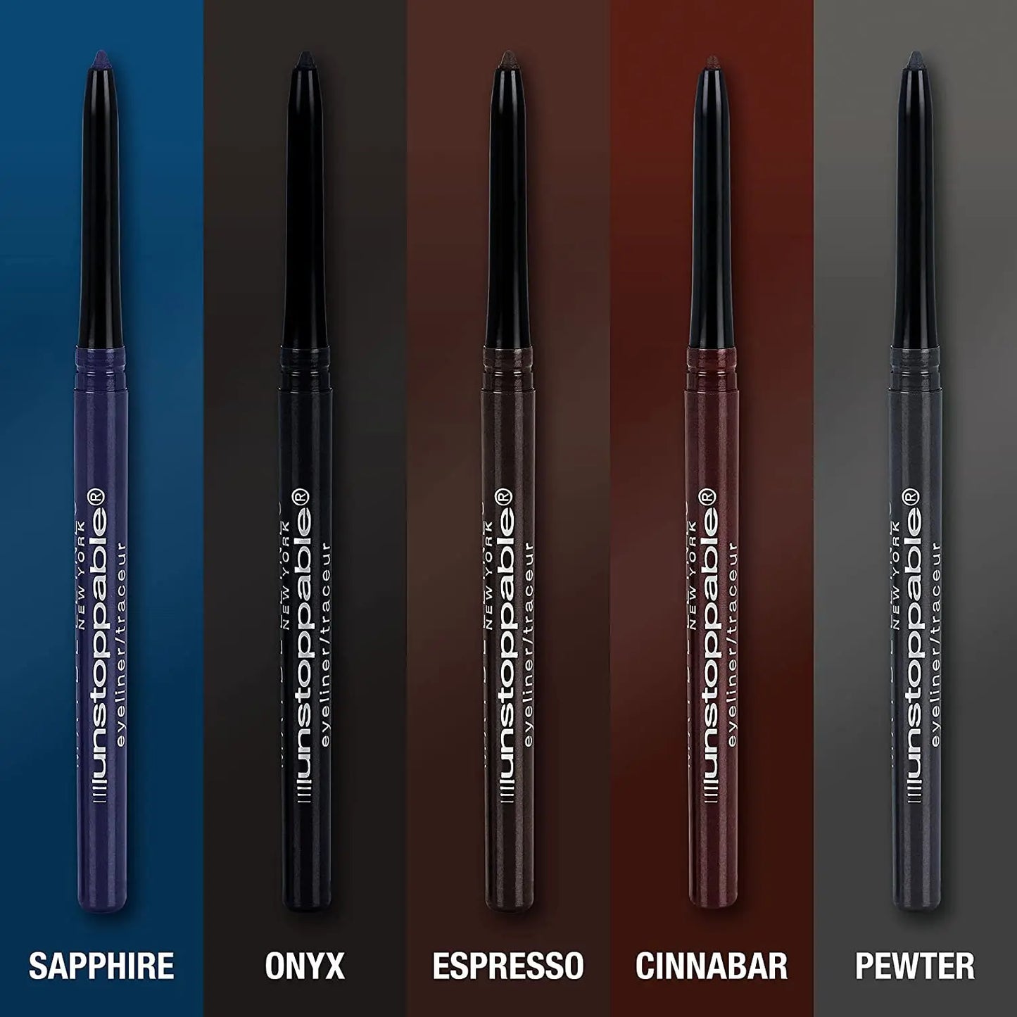 Maybelline Unstoppable Waterproof Mechanical Black Eyeliner Pencil, Easy to Apply, Smooth Glide, up to 24 Hour Wear, Onyx