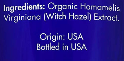 Organic, Witch Hazel – 100% Pure, Witch Hazel, for Face, Acne, Butt, Skin, Scalp, Hair, Body by , 4 OZ