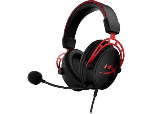 Cloud Alpha Wired Over-Ear Gaming Headset, Red