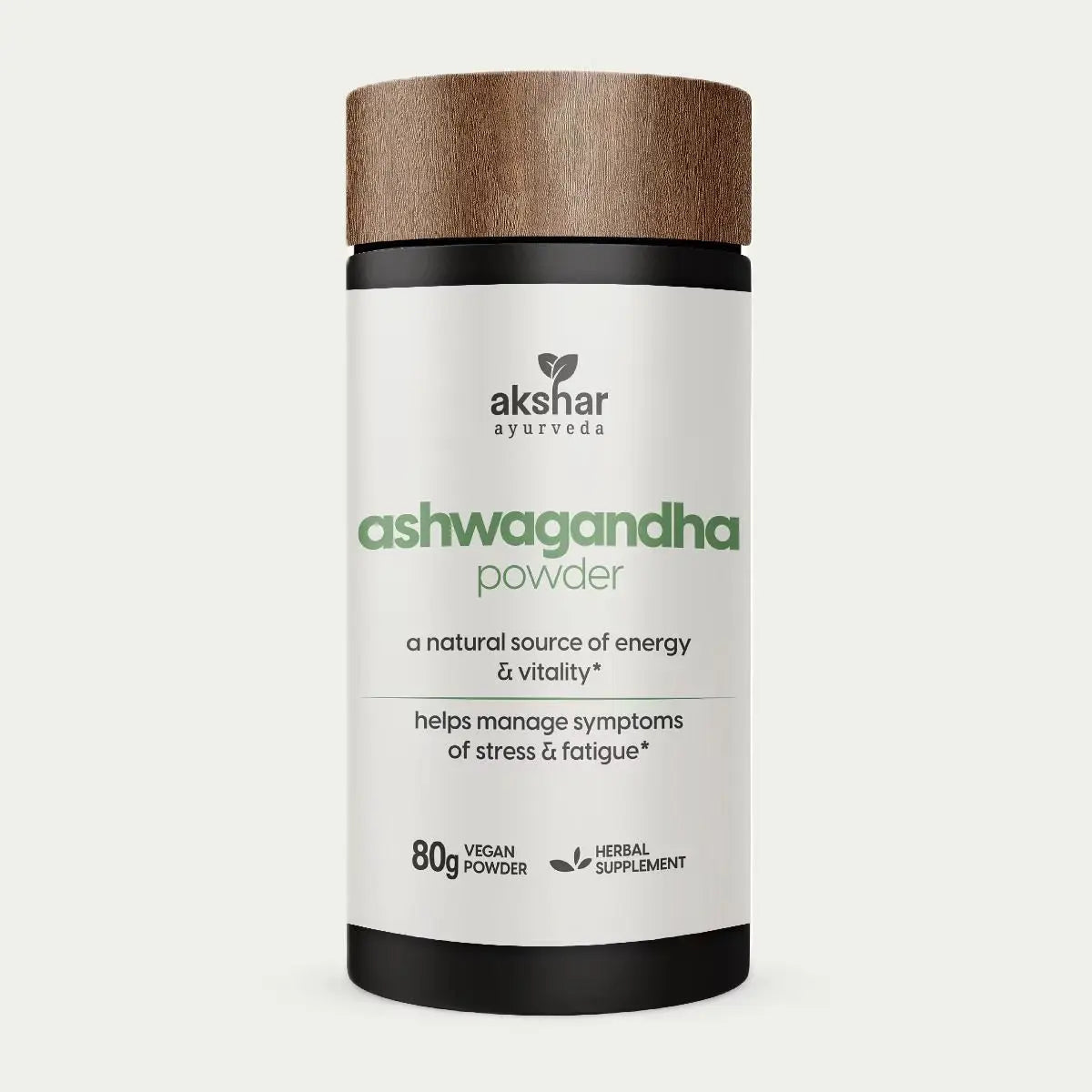 Ashwagandha Powder Herbal Supplements for Energy, Vitality & Stress Relief, 80G