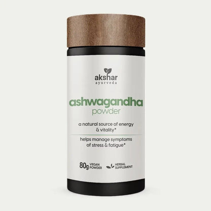 Ashwagandha Powder Herbal Supplements for Energy, Vitality & Stress Relief, 80G