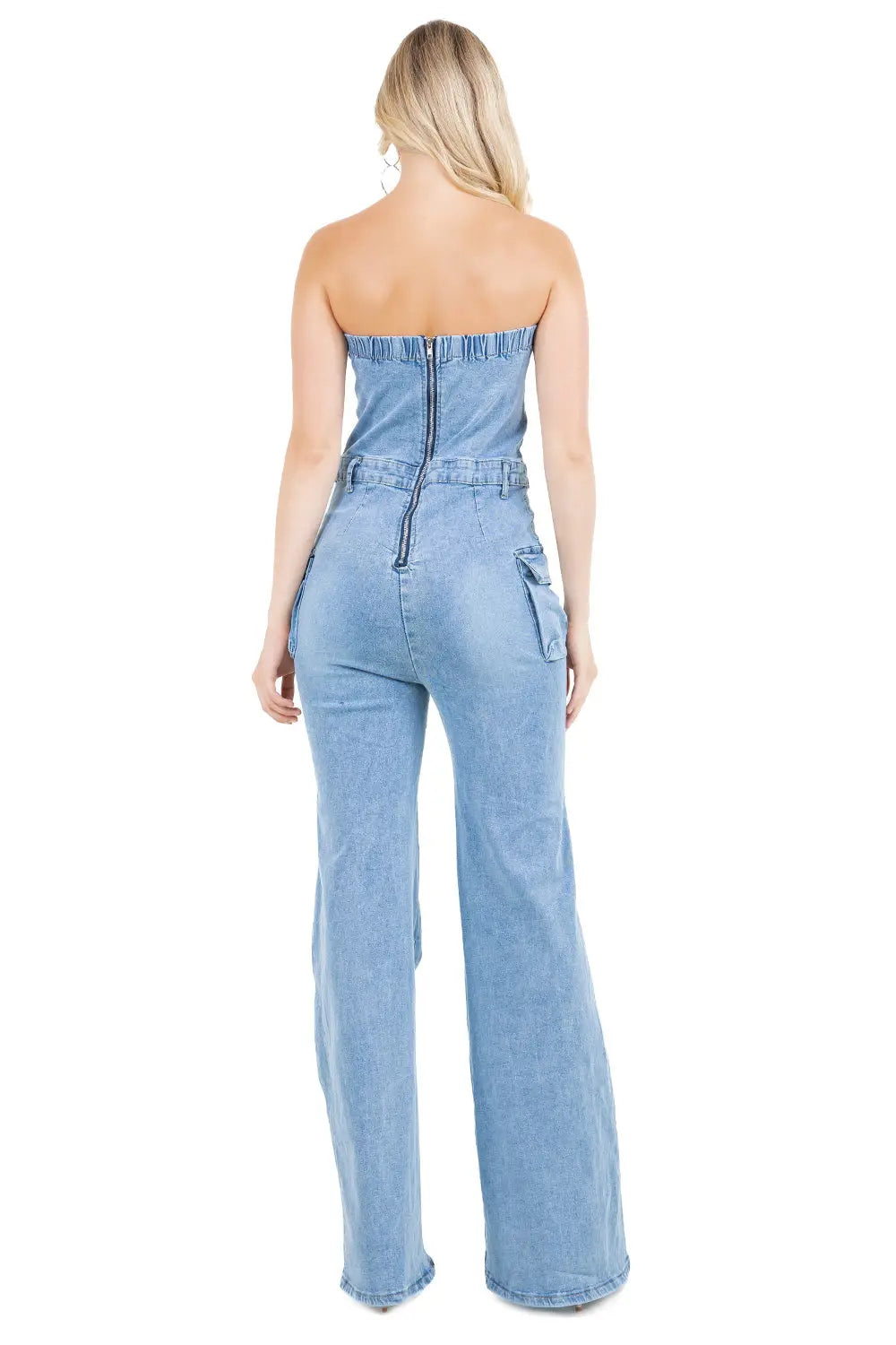 WOMEN FASHION DENIM JUMPSUIT BY CLAUDE