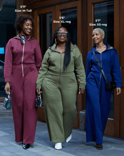 Green Satin Lined Jumpsuit KINApparel