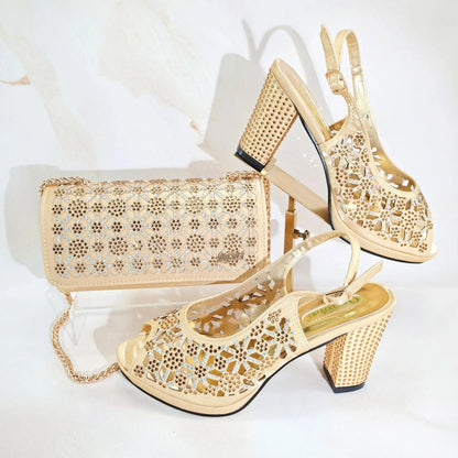 Italian Shoes And Bag Sets HG1-1 EdleessFashion