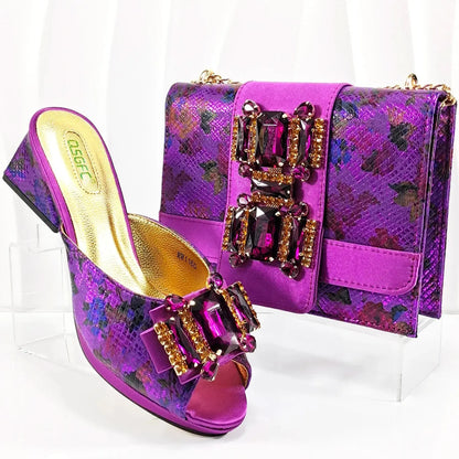 Shoes And Bag Matching Set For Party HAA1-9 EdleessFashion