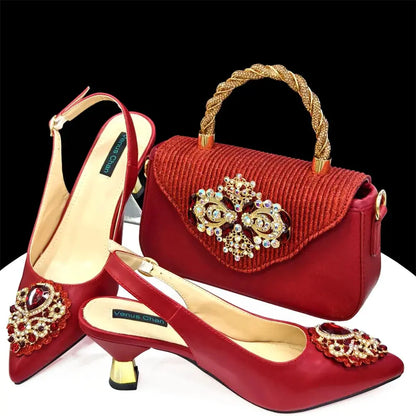 Italian Shoe and Bag Set New HAS1-27 EdleessFashion