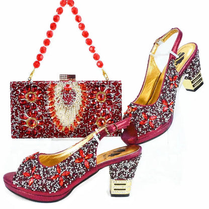 Italian Shoes And Bag Sets HJK1-26 EdleessFashion
