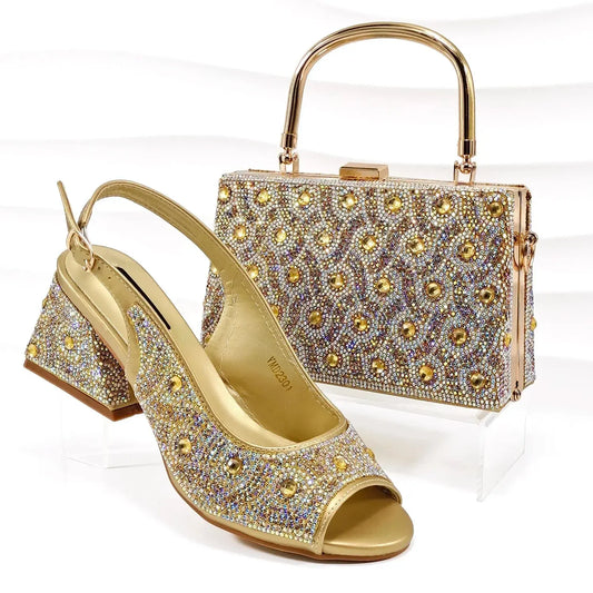 Italian Shoe and Bag Set New HMPE1-24 EdleessFashion