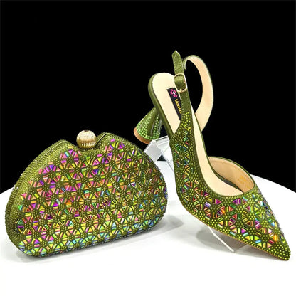 Elegant Italian Design Women's Shoes and Bag Set EDS45 EdleessFashion