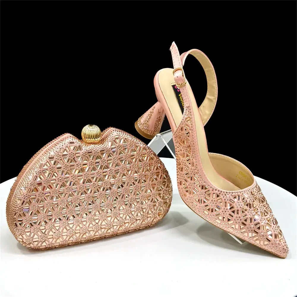Elegant Italian Design Women's Shoes and Bag Set EDS45 EdleessFashion