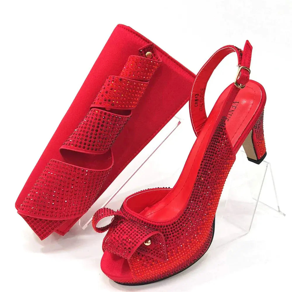 Latest Italian African Shoes And Bag Sets ED117 EdleessFashion