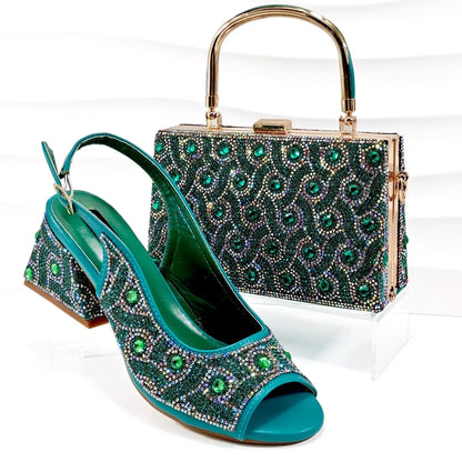 Italian Shoe and Bag Set New HMPE1-24 EdleessFashion