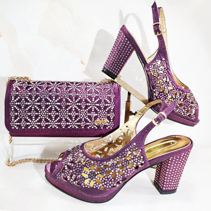 Italian Shoes And Bag Sets HG1-1 EdleessFashion