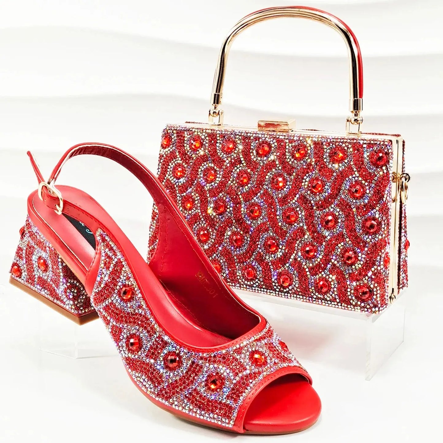 Italian Shoe and Bag Set New HMPE1-24 EdleessFashion