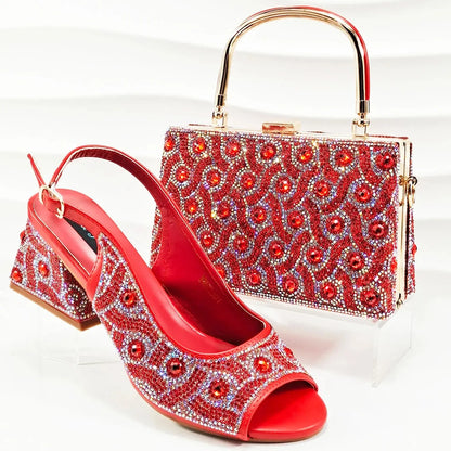 Italian Shoe and Bag Set New HMPE1-24 EdleessFashion