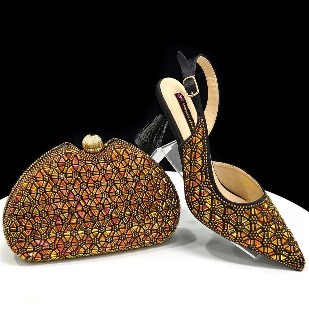 Elegant Italian Design Women's Shoes and Bag Set EDS45 EdleessFashion