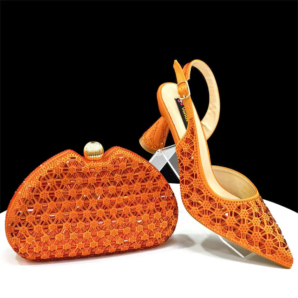 Elegant Italian Design Women's Shoes and Bag Set EDS45 EdleessFashion