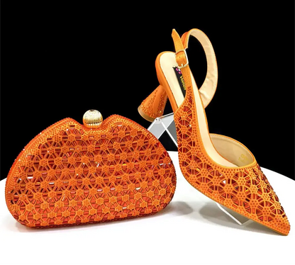 Elegant Italian Design Women's Shoes and Bag Set EDS45 EdleessFashion