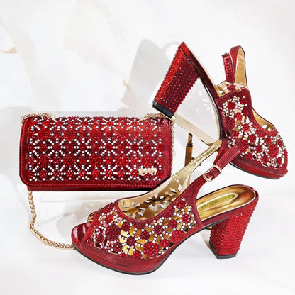 Italian Shoes And Bag Sets HG1-1 EdleessFashion