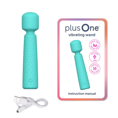 Vibrating Soft Touch Wand, 10 Vibration Settings, Waterproof