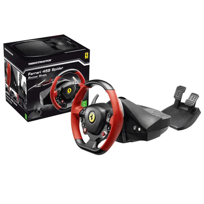 Ferrari 458 Spider Racing Wheel for Xbox One, Black, Red, Multicolor 1 Count