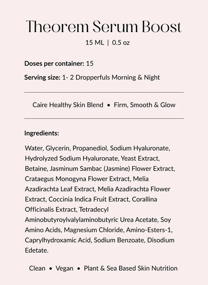 Theorem Serum Boost Caire Beauty