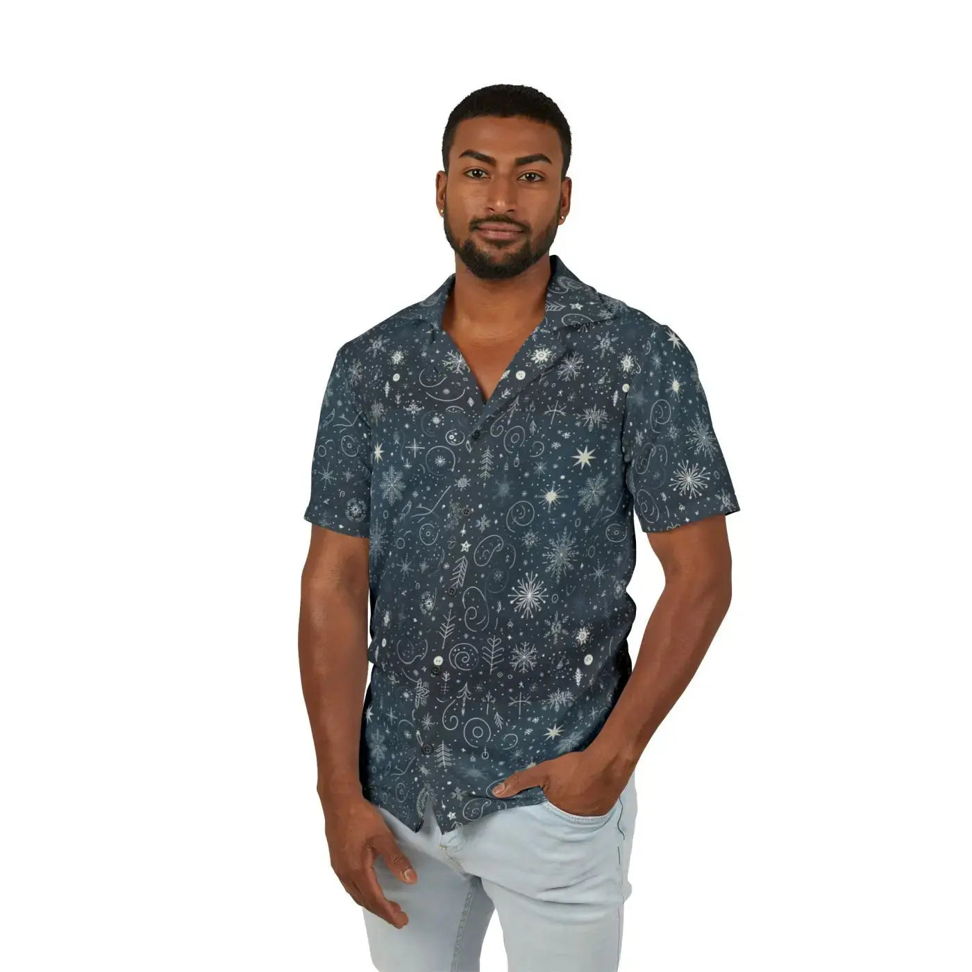 Christmas Hawaiian Camp Shirt – Festive Chic - Dipaliz DipaliZ