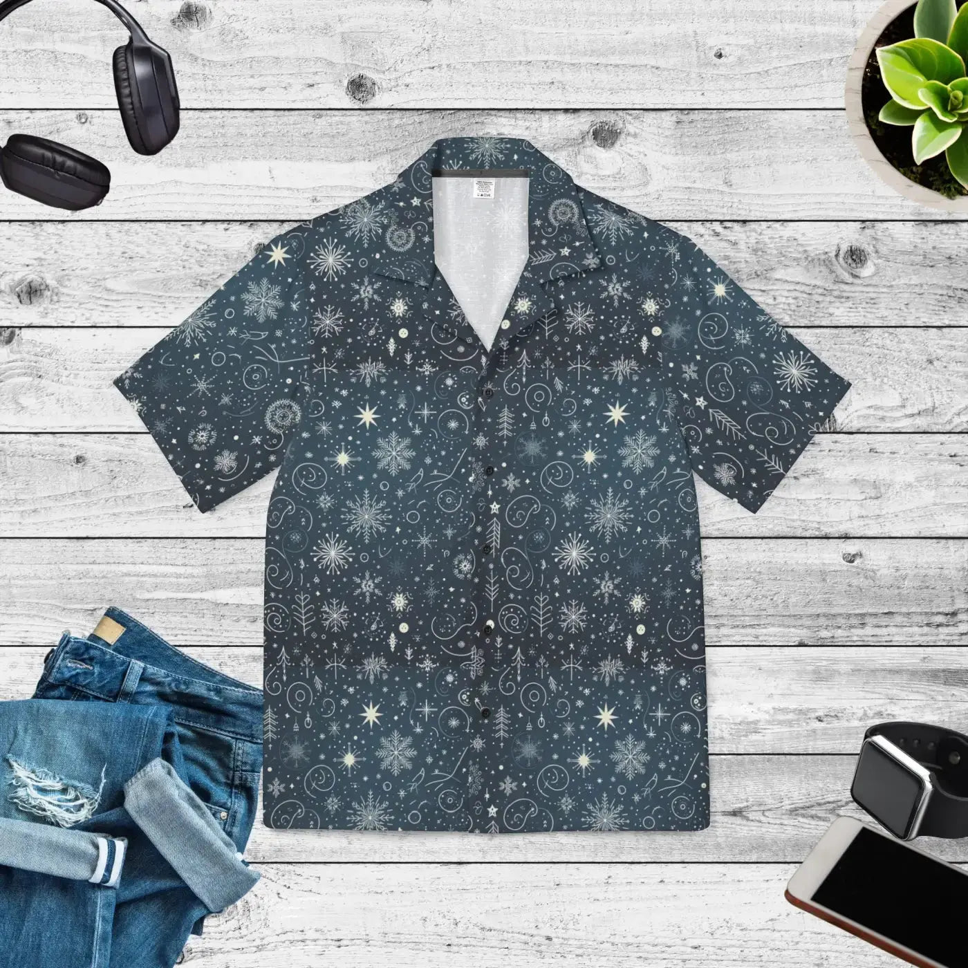 Christmas Hawaiian Camp Shirt – Festive Chic - Dipaliz DipaliZ