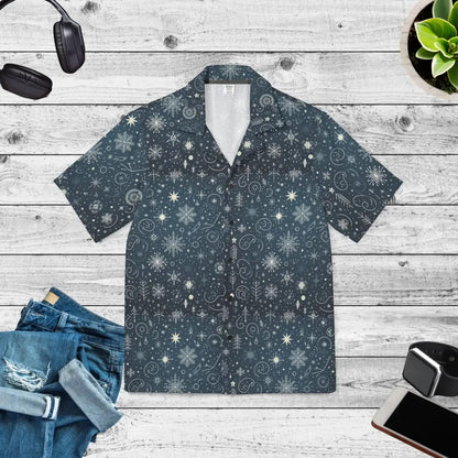 Christmas Hawaiian Camp Shirt – Festive Chic - Dipaliz DipaliZ