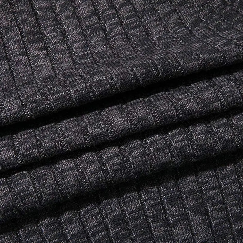 Men'S Cardigan Sweaters Full Zip up Stand Collar Slim Fit Casual Knitted Sweater with 2 Front Pockets