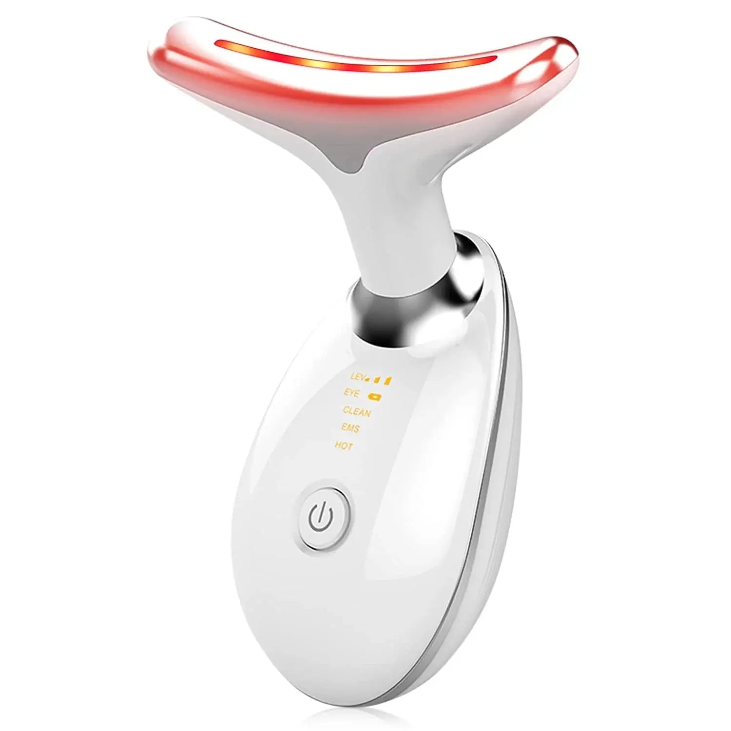 Firming Removal Device for Neck Face, Facial and Neck Massage Kit, Double Chin Reducer Vibration Massager for Skin Care,Improve, Firm, and Smooth, White